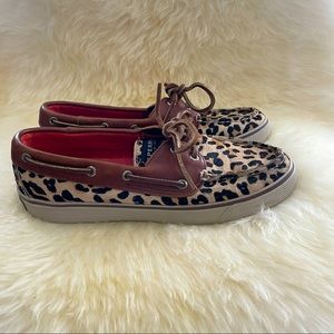 Sperry Leopard Top-Siders Size 7